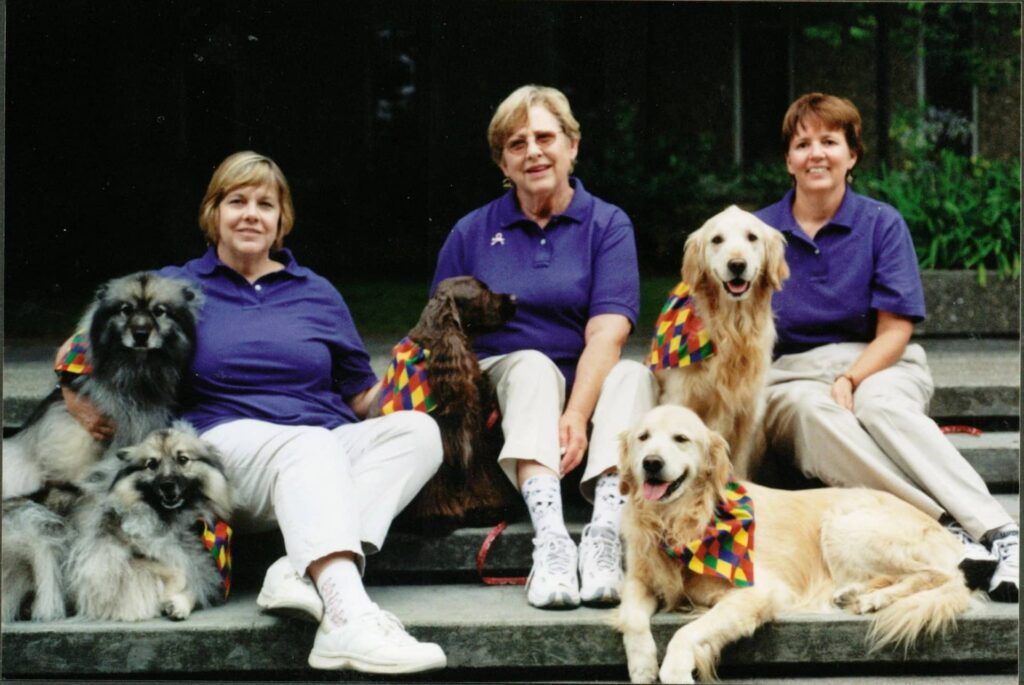 Loving Animals Providing Smiles’ co-founders Marilane, Carolyn and Laura